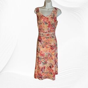 Pretty Norton McNaughton Floral Midi Aline Size 6